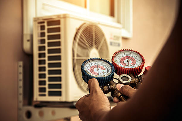 Professional Ductwork Repair technician working in Marion, AL